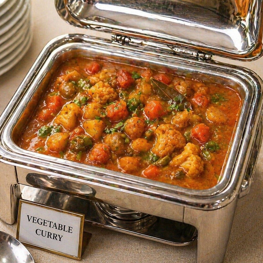 Vegetable Curry Tray.