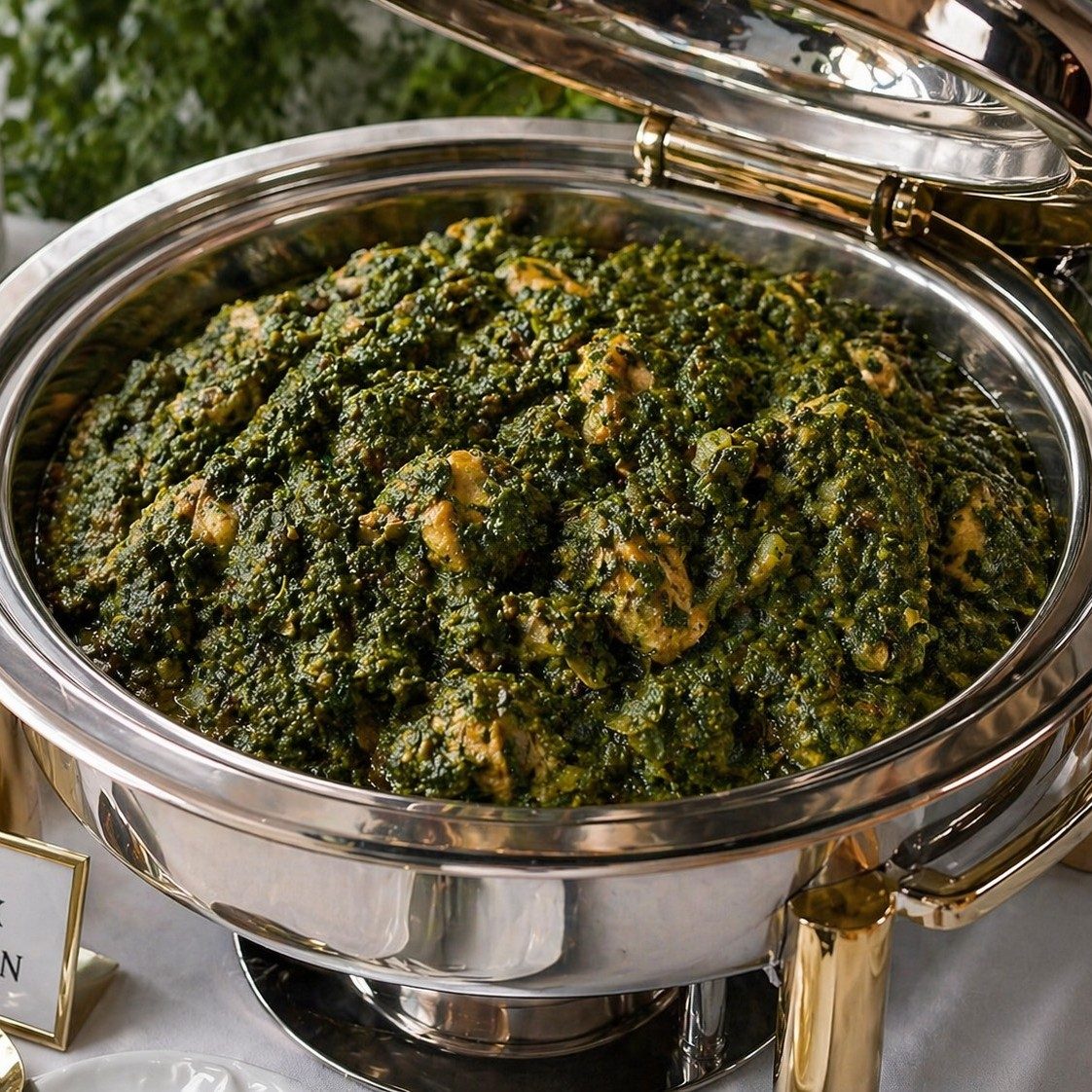 Chicken Saag Tray.
