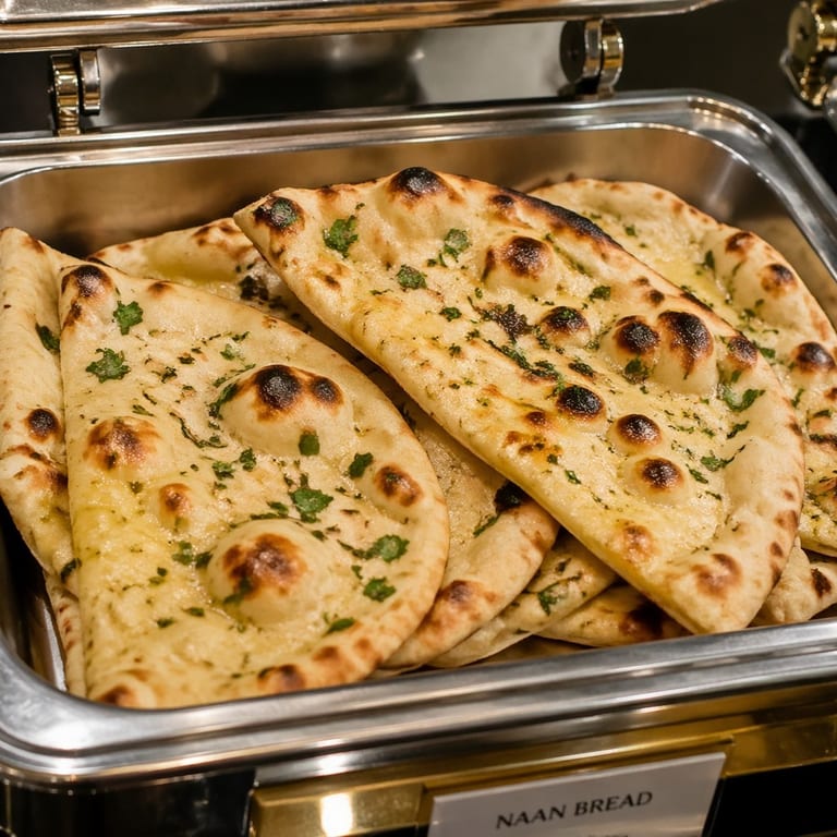 Delicious Garlic Naan Awaits