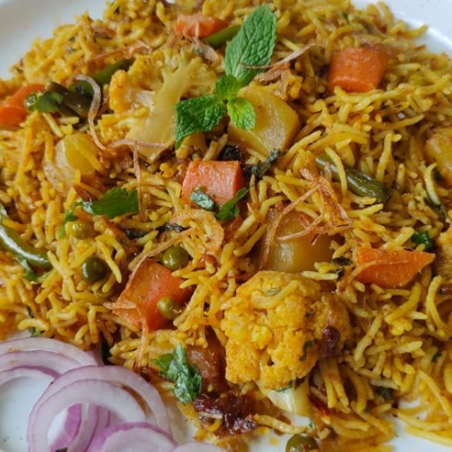 Vegetable Biryani.