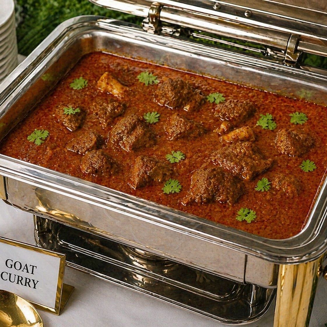 Goat Curry Tray.