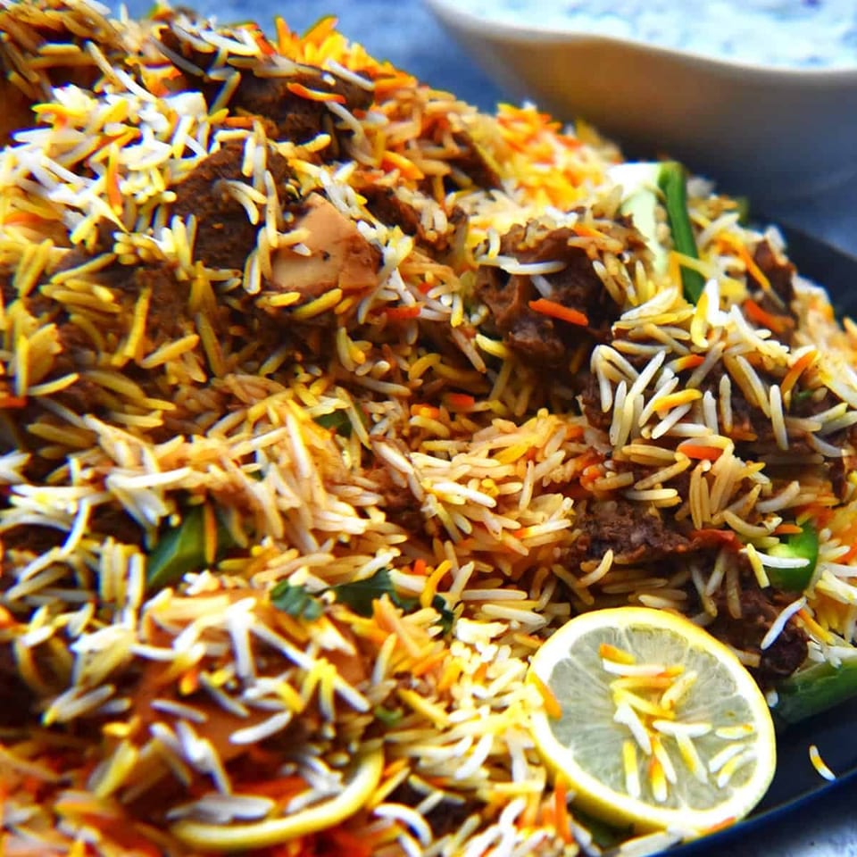 Delicious Goat Biryani