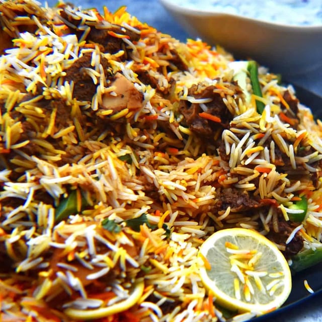 Goat Biryani.