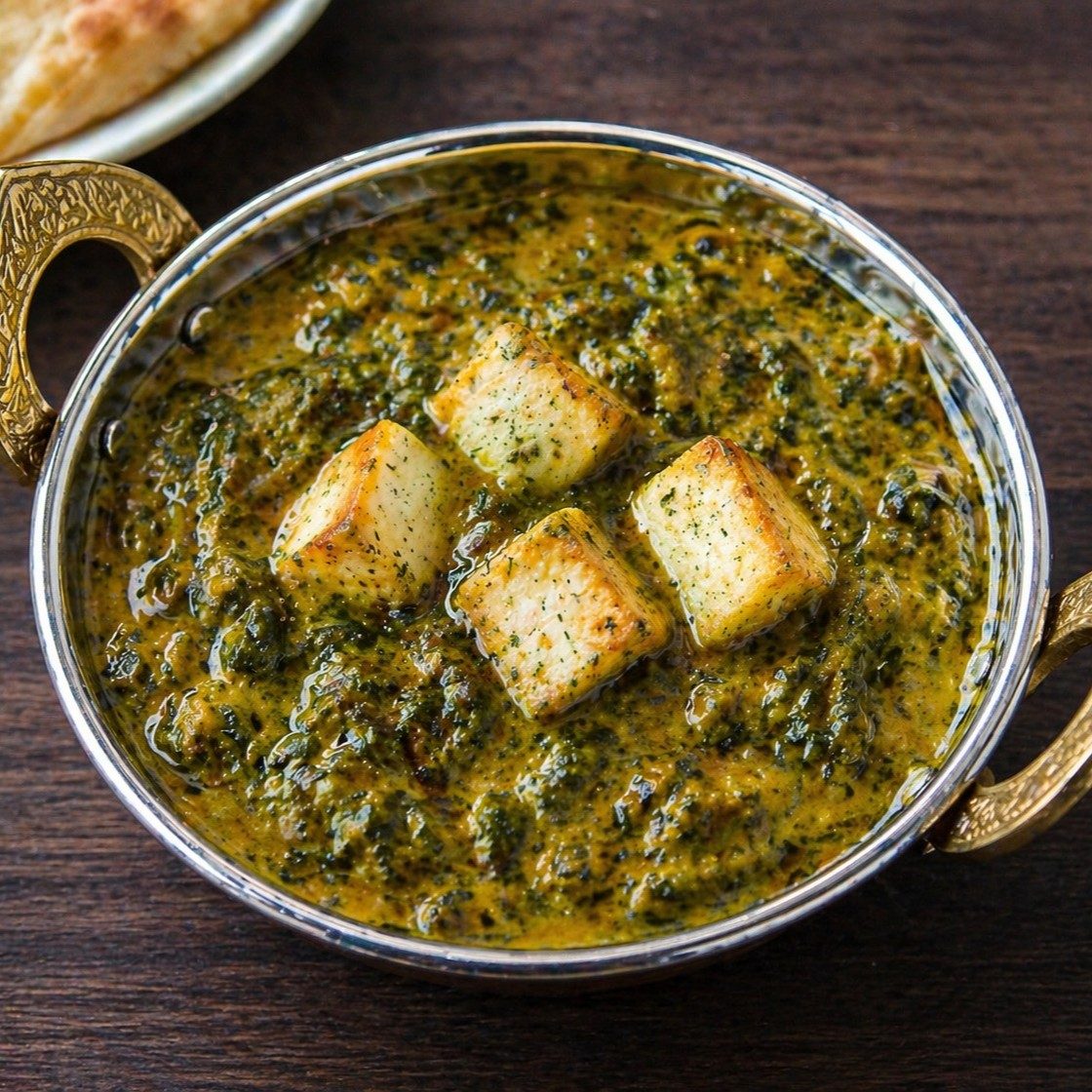 Saag Paneer Tray.