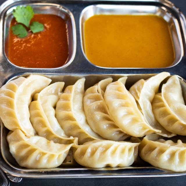 Steamed Chicken Momo.